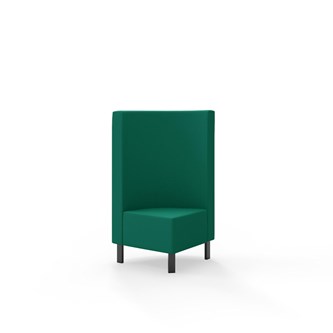 Modulsofa Snake hjørne 90° metallben sh 43 medium rygg
