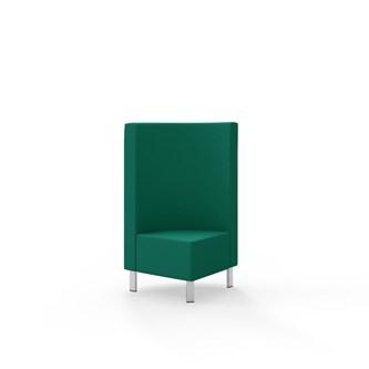 Modulsofa Snake hjørne 90° metallben sh 43 medium rygg
