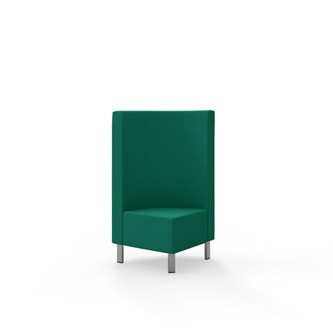 Modulsofa Snake hjørne 90° metallben sh 43 medium rygg