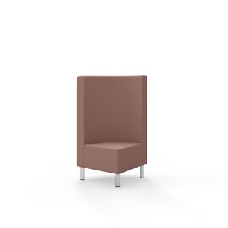Modulsofa Snake hjørne 90° metallben sh 43 medium rygg