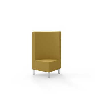 Modulsofa Snake hjørne 90° metallben sh 43 medium rygg