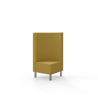 Modulsofa Snake hjørne 90° metallben sh 43 medium rygg