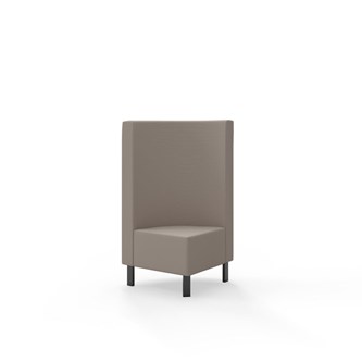 Modulsofa Snake hjørne 90° metallben sh 43 medium rygg