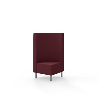 Modulsofa Snake hjørne 90° metallben sh 43 medium rygg