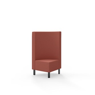 Modulsofa Snake hjørne 90° metallben sh 43 medium rygg