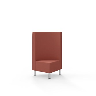 Modulsofa Snake hjørne 90° metallben sh 43 medium rygg
