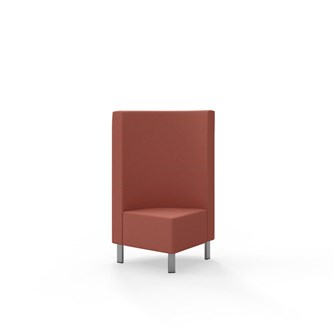 Modulsofa Snake hjørne 90° metallben sh 43 medium rygg