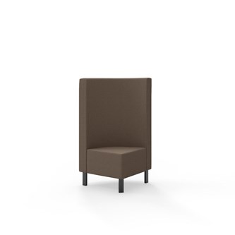 Modulsofa Snake hjørne 90° metallben sh 43 medium rygg