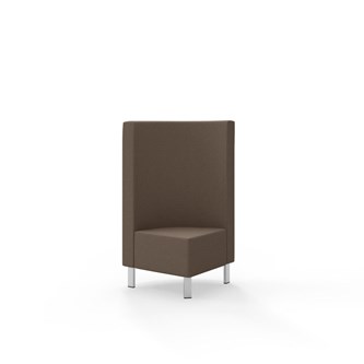 Modulsofa Snake hjørne 90° metallben sh 43 medium rygg