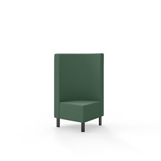 Modulsofa Snake hjørne 90° metallben sh 43 medium rygg