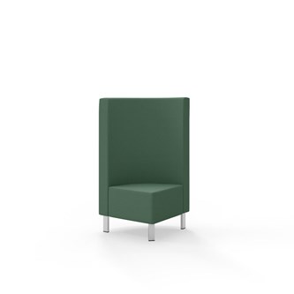 Modulsofa Snake hjørne 90° metallben sh 43 medium rygg