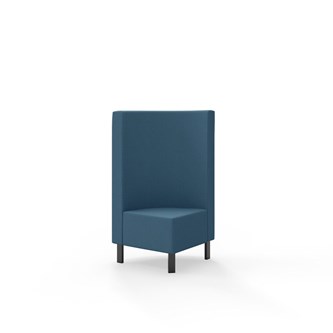 Modulsofa Snake hjørne 90° metallben sh 43 medium rygg