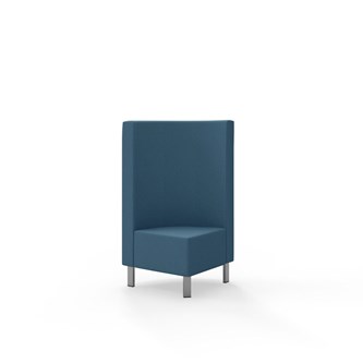 Modulsofa Snake hjørne 90° metallben sh 43 medium rygg