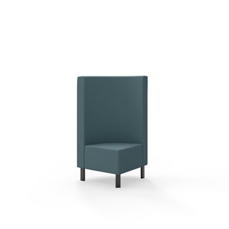 Modulsofa Snake hjørne 90° metallben sh 43 medium rygg