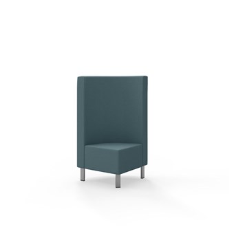 Modulsofa Snake hjørne 90° metallben sh 43 medium rygg