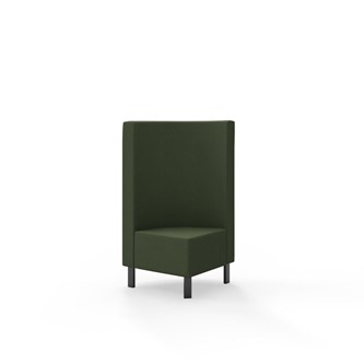 Modulsofa Snake hjørne 90° metallben sh 43 medium rygg