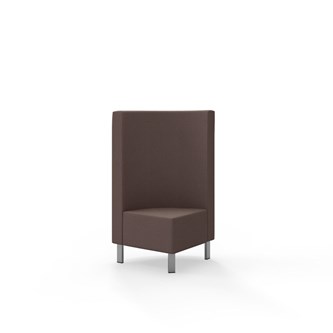Modulsofa Snake hjørne 90° metallben sh 43 medium rygg