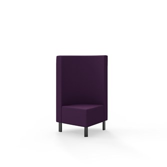 Modulsofa Snake hjørne 90° metallben sh 43 medium rygg