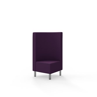 Modulsofa Snake hjørne 90° metallben sh 43 medium rygg