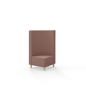 Modulsofa Snake hjørne 90° treben sh 37,5 medium rygg