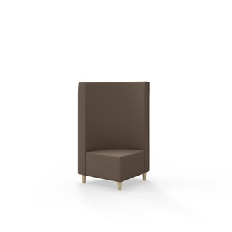 Modulsofa Snake hjørne 90° treben sh 37,5 medium rygg