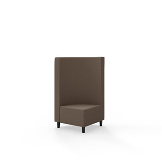 Modulsofa Snake hjørne 90° treben sh 37,5 medium rygg