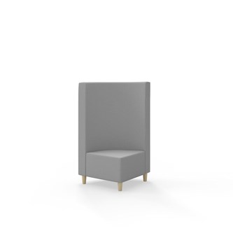 Modulsofa Snake hjørne 90° treben sh 37,5 medium rygg