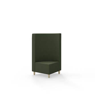 Modulsofa Snake hjørne 90° treben sh 37,5 medium rygg