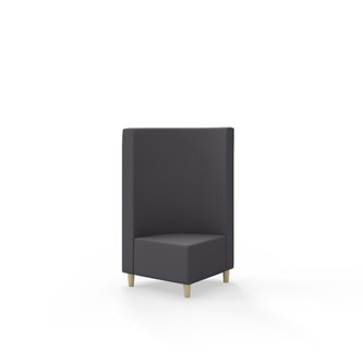 Modulsofa Snake hjørne 90° treben sh 37,5 medium rygg