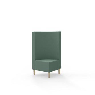 Modulsofa Snake hjørne 90° treben sh 43 medium rygg