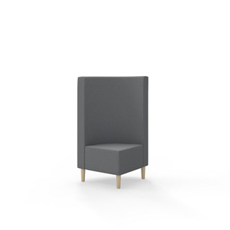 Modulsofa Snake hjørne 90° treben sh 43 medium rygg