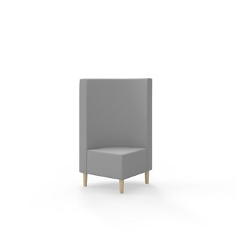 Modulsofa Snake hjørne 90° treben sh 43 medium rygg