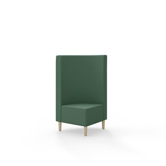 Modulsofa Snake hjørne 90° treben sh 43 medium rygg