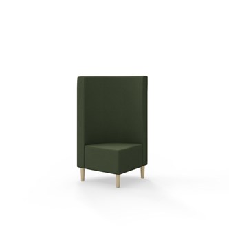 Modulsofa Snake hjørne 90° treben sh 43 medium rygg