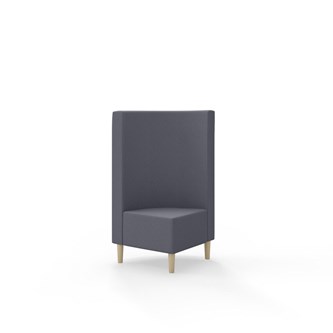 Modulsofa Snake hjørne 90° treben sh 43 medium rygg