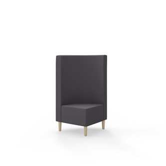 Modulsofa Snake hjørne 90° treben sh 43 medium rygg