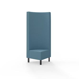 Modulsofa Snake hjørne 90° metallben sh 43 høy rygg