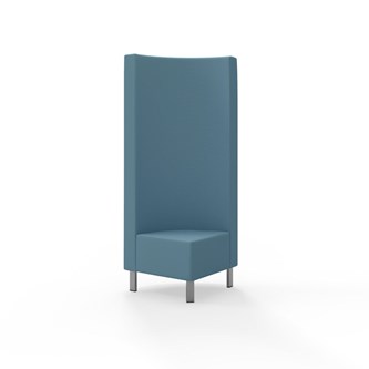 Modulsofa Snake hjørne 90° metallben sh 43 høy rygg
