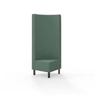 Modulsofa Snake hjørne 90° metallben sh 43 høy rygg