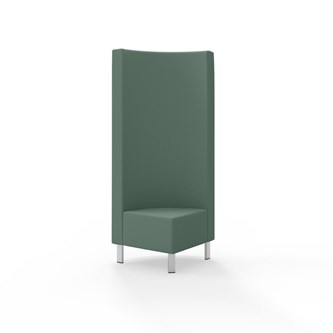 Modulsofa Snake hjørne 90° metallben sh 43 høy rygg