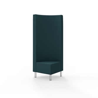 Modulsofa Snake hjørne 90° metallben sh 43 høy rygg