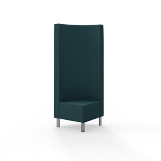 Modulsofa Snake hjørne 90° metallben sh 43 høy rygg