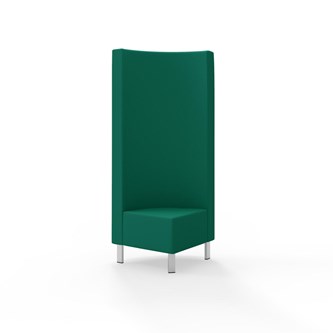 Modulsofa Snake hjørne 90° metallben sh 43 høy rygg
