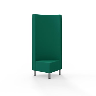 Modulsofa Snake hjørne 90° metallben sh 43 høy rygg