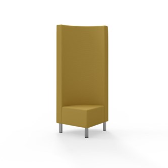 Modulsofa Snake hjørne 90° metallben sh 43 høy rygg