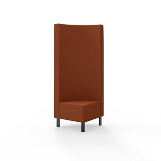 Modulsofa Snake hjørne 90° metallben sh 43 høy rygg