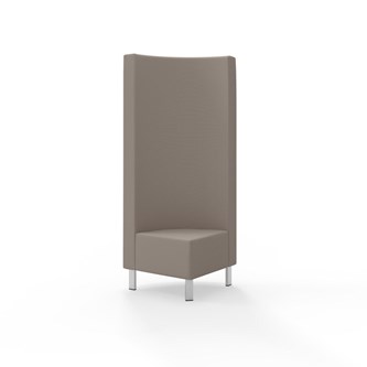 Modulsofa Snake hjørne 90° metallben sh 43 høy rygg