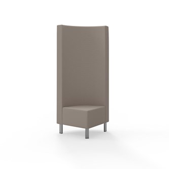 Modulsofa Snake hjørne 90° metallben sh 43 høy rygg
