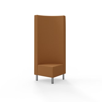 Modulsofa Snake hjørne 90° metallben sh 43 høy rygg