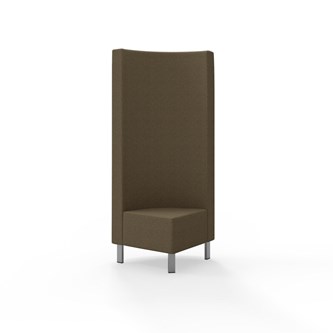 Modulsofa Snake hjørne 90° metallben sh 43 høy rygg